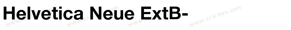 Helvetica Neue ExtB字体转换